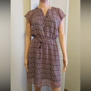 NWT Banana Republic womens size XS ditzy paisley Fit & Flare dress